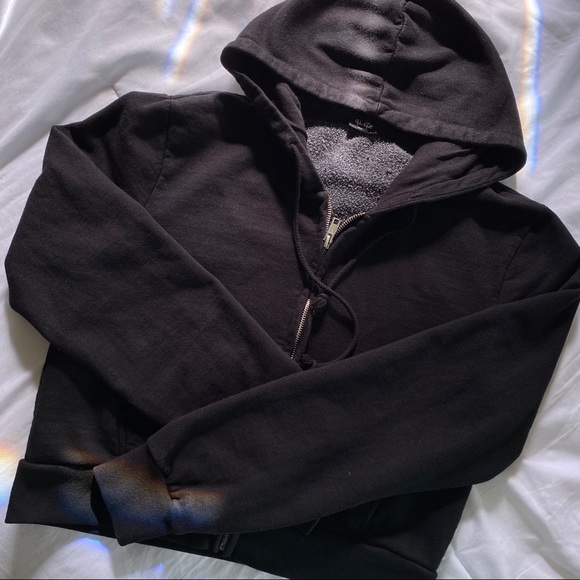 Brandy Melville Sweaters - black crystal hoodie